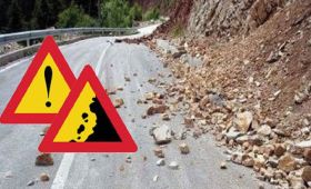 ΠΡΟΣΟΧΗ ΚΑΤΟΛIΣΘΗΣΗ: Στην επαρχιακή οδό ΧΩΡΑΣ - ΚΟΡΘΙΟΥ