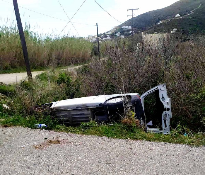 Αυτοκινητιστικό ατύχημα του δημοσιογράφου Άγγελου Μαρόπουλου στο Γαύριο!…
