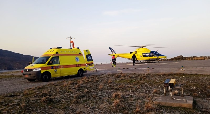 Τροχαίο με μοτοσυκλέτα. Δύο ελικόπτερα για την μεταφορά!