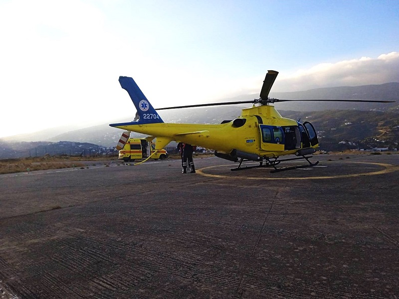 Επείγουσα αεροδιακομιδή εγκύου