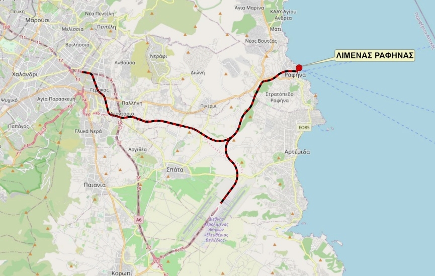 Δύο διαδρομές για την επέκταση του προαστιακού στη Ραφήνα: προς Αθήνα και αεροδρόμιο!...