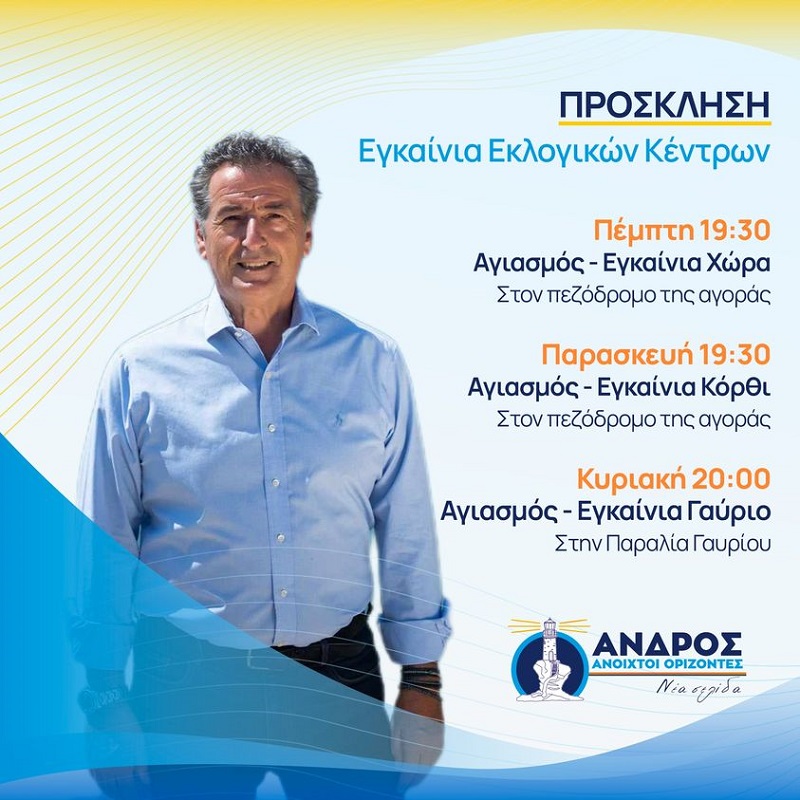 Ξεκίνησε ο Σουσούδης! Η ώρα των εγκαινίων των εκλογικών κέντρων. Το παρασκήνιο του Γαυρίου...