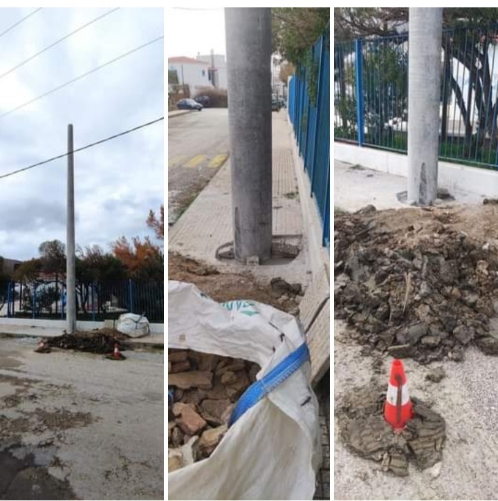 Κι άλλες διαμαρτυρίες για τις τσιμεντένιες κολώνες του ΔΕΔΔΗΕ