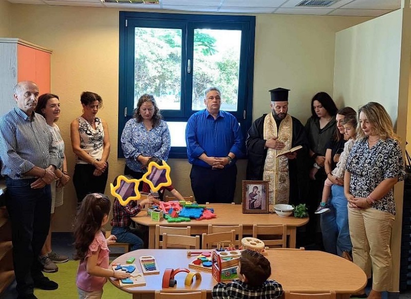 Ξεκίνησε ο νέος δημοτικός βρεφονηπιακός στο Κόρθι. 
