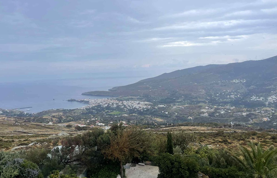 Έφτασε η βροχή και στην Άνδρο...