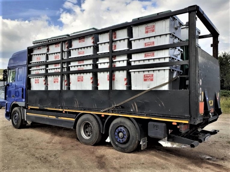 Νέοι κάδοι απορριμμάτων στην Άνδρο...