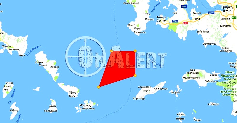 Τουρκική άσκηση με πραγματικά πυρά ανατολικά της Άνδρου!