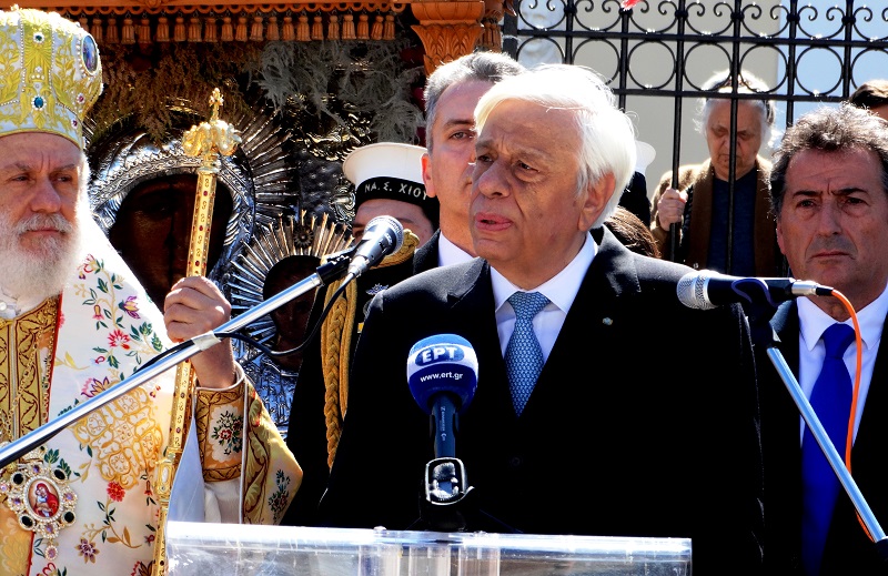 Διπλό σημαντικό μήνυμα Παυλόπουλου από Άνδρο: Για τον ρόλο της εκκλησίας και για την Τουρκία.