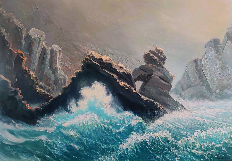 ΚΩΣΤΑΣ ΓΑΡΥΦΑΛΛΟΣ: Ζωγραφίζοντας ορίζοντες της Άνδρου!...